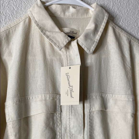 Universal Thread Cream Wide Leg Jumpsuit - Picture 2 of 10